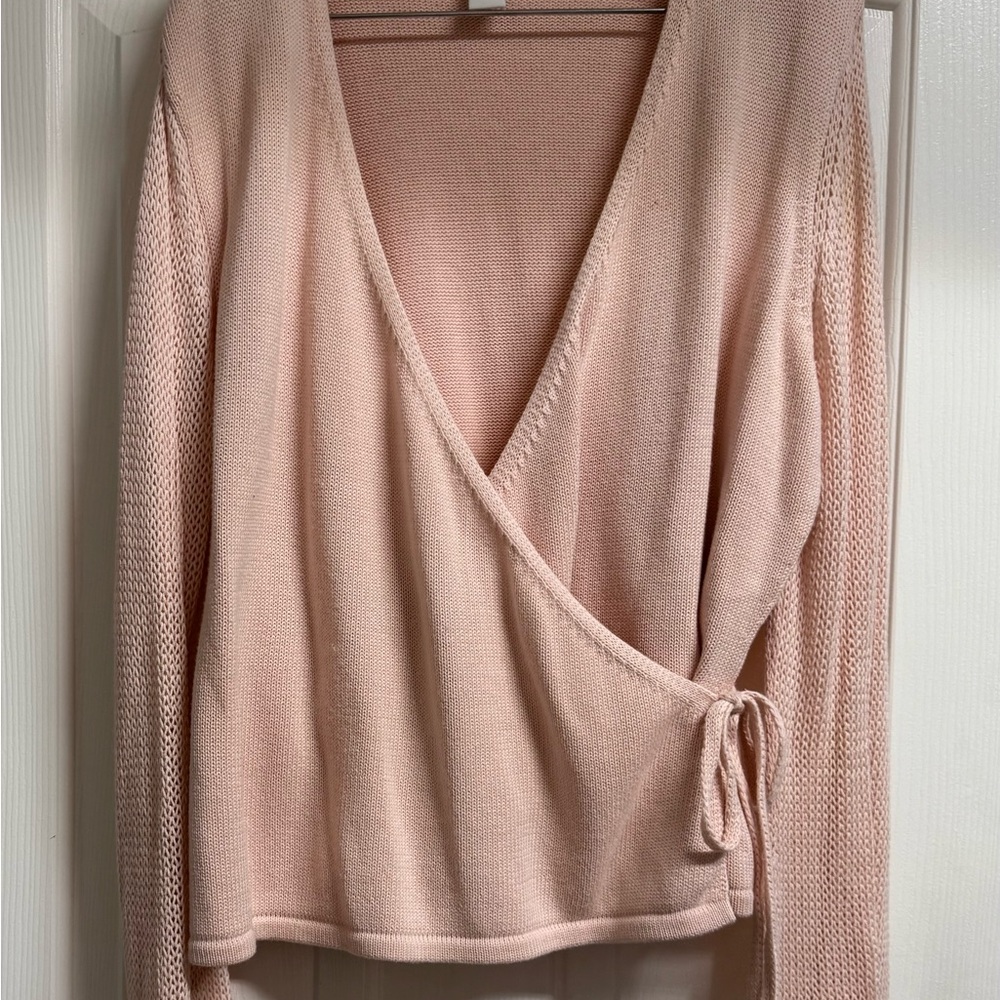 Pink Wrap Top 100% Cotton
